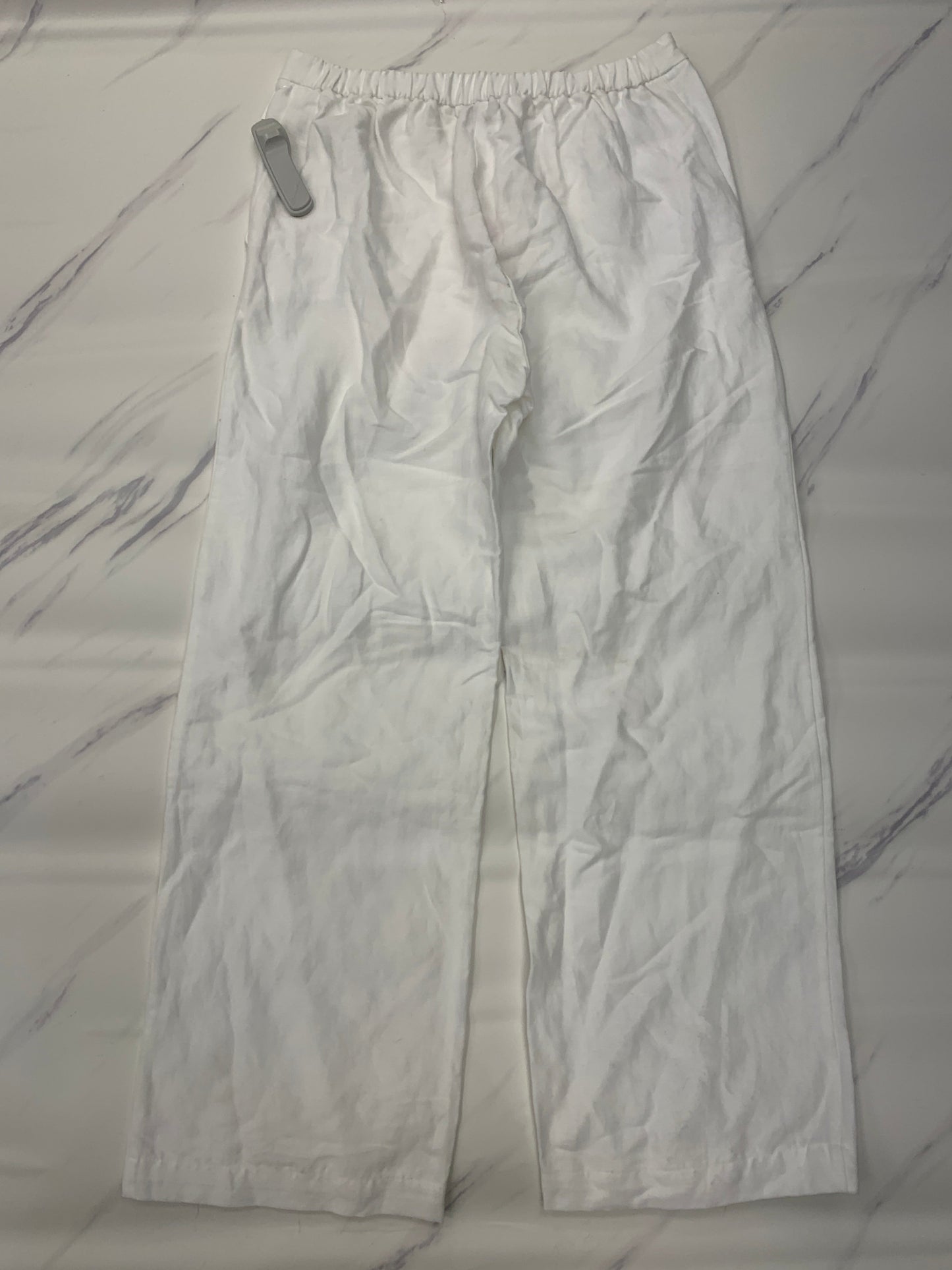 Pants Linen By Eileen Fisher In White, Size: Mp