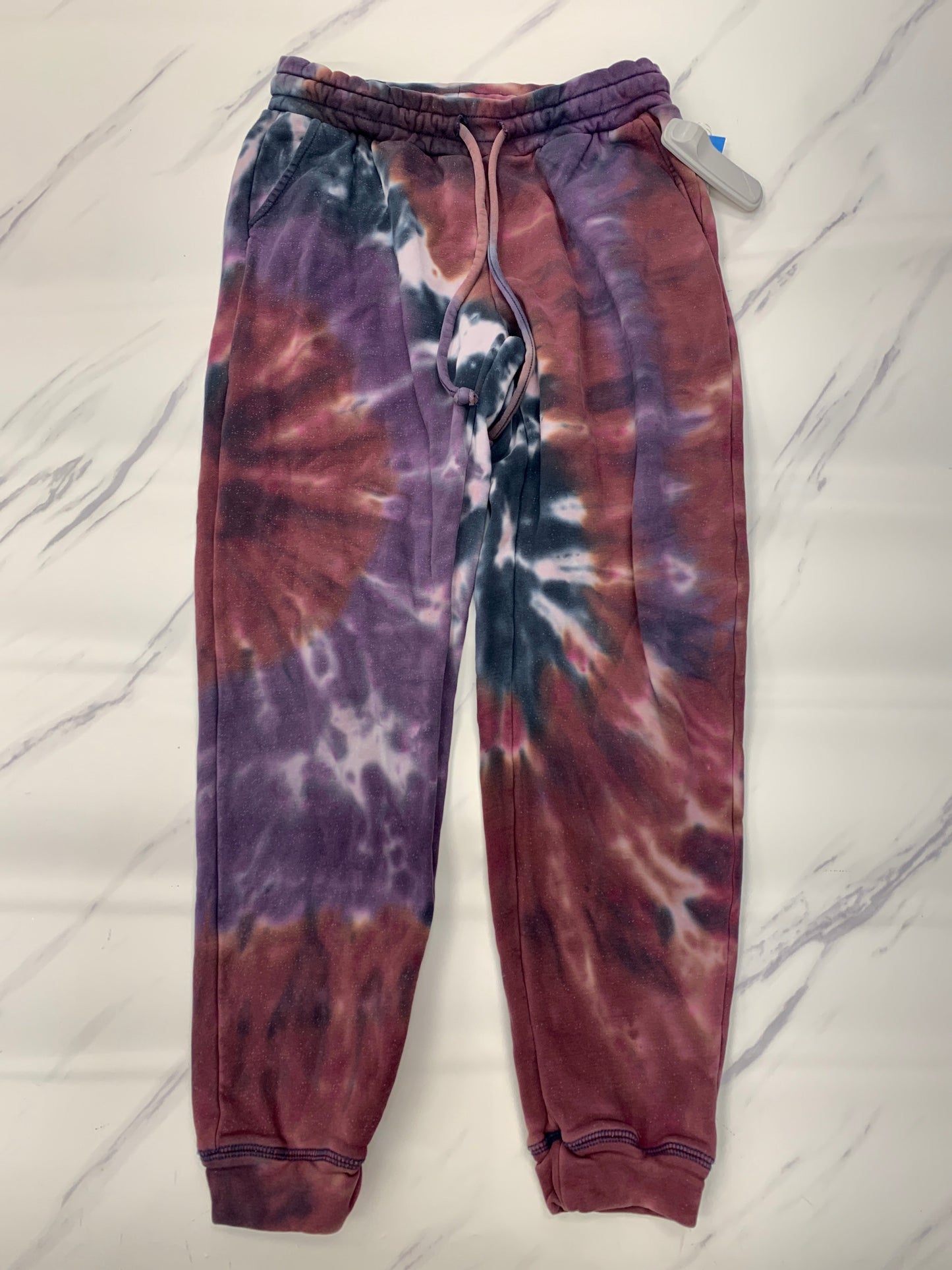 Pants Joggers By Chaser In Tie Dye Print, Size: S