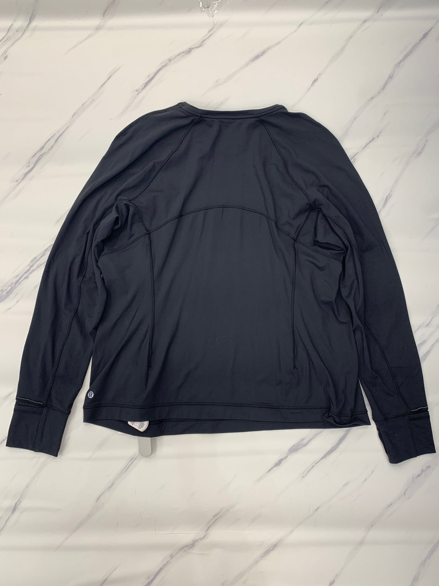 Athletic Top Long Sleeve Crewneck By Lululemon In Black, Size: 20