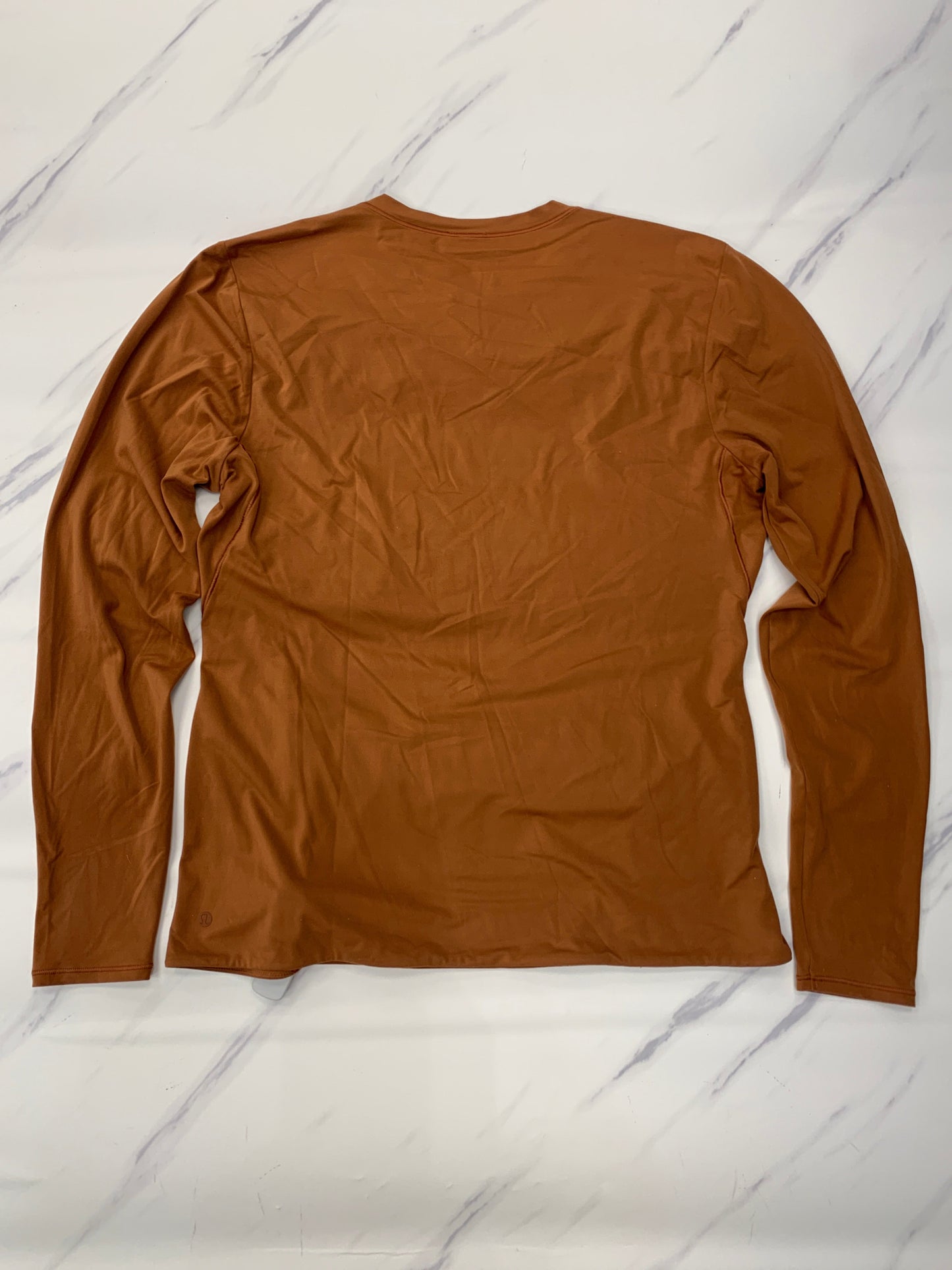 Athletic Top Long Sleeve Crewneck By Lululemon In Brown, Size: 6