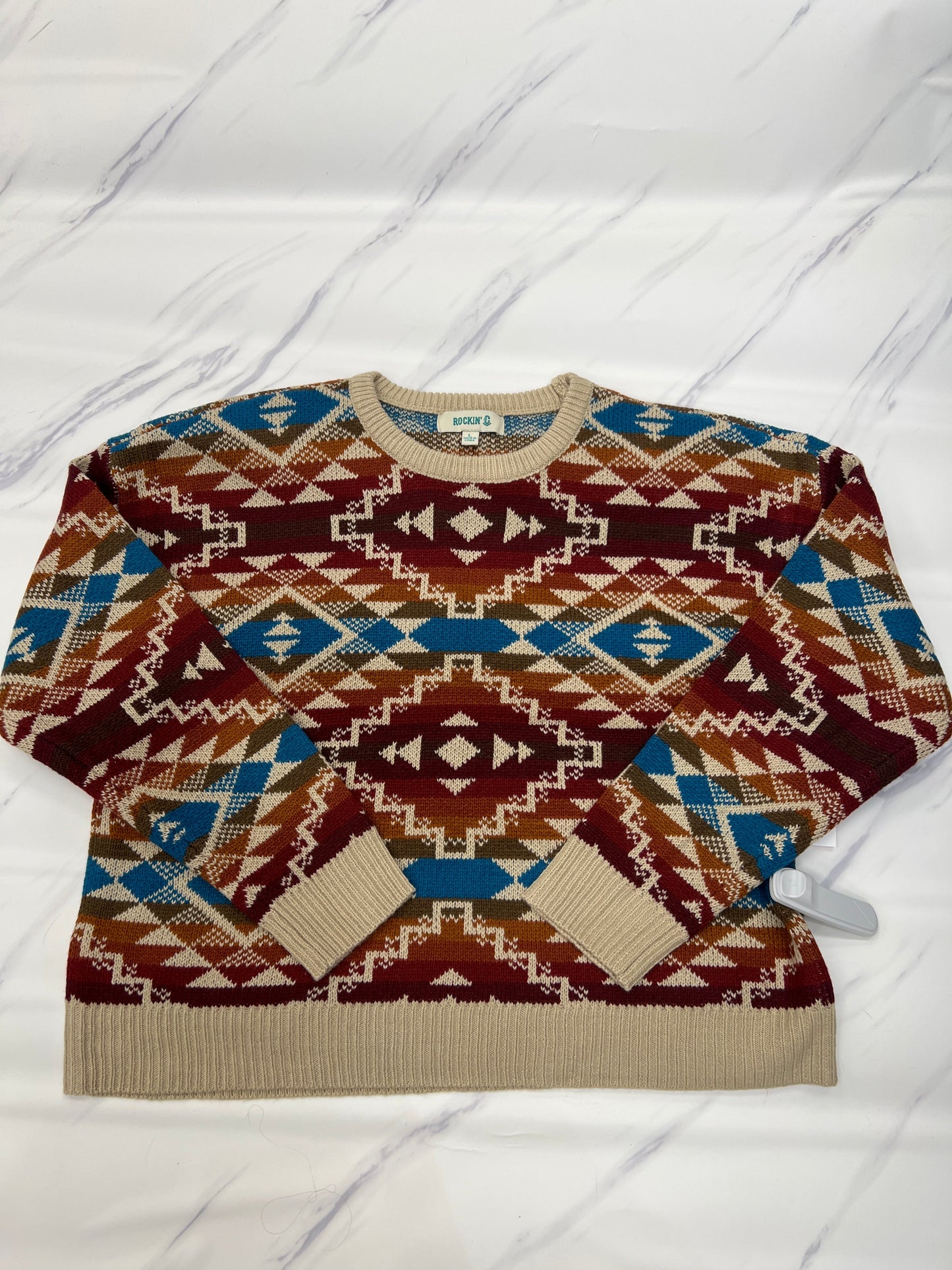 Sweater By Cmc In Multi-colored, Size: L