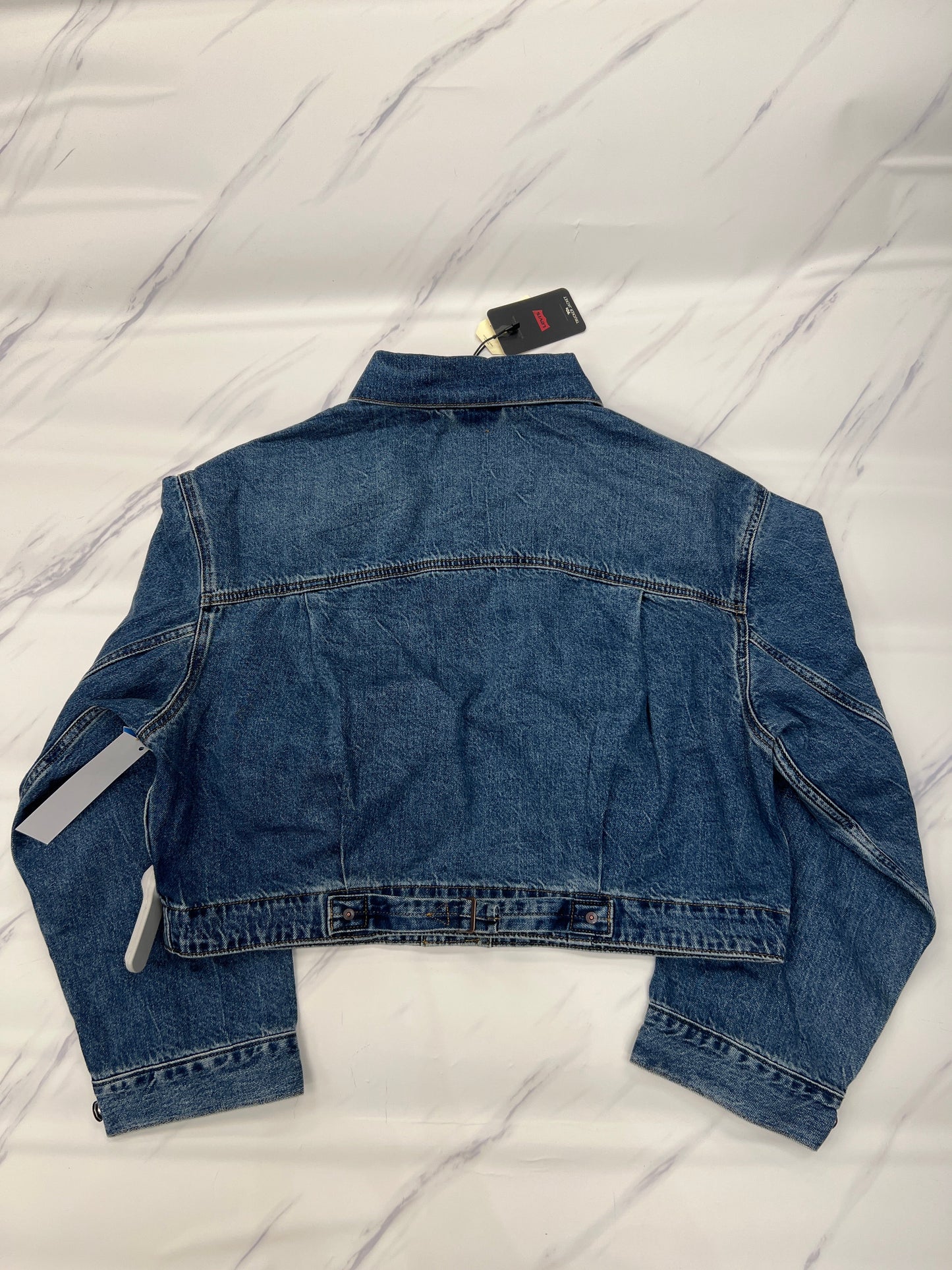 Jacket Denim By Levis In Blue, Size: Xl