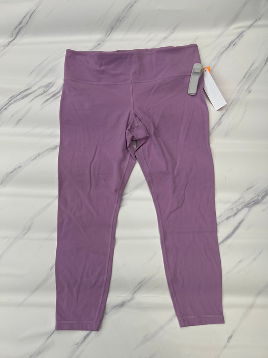 Athletic Leggings By Athleta In Pink, Size: L