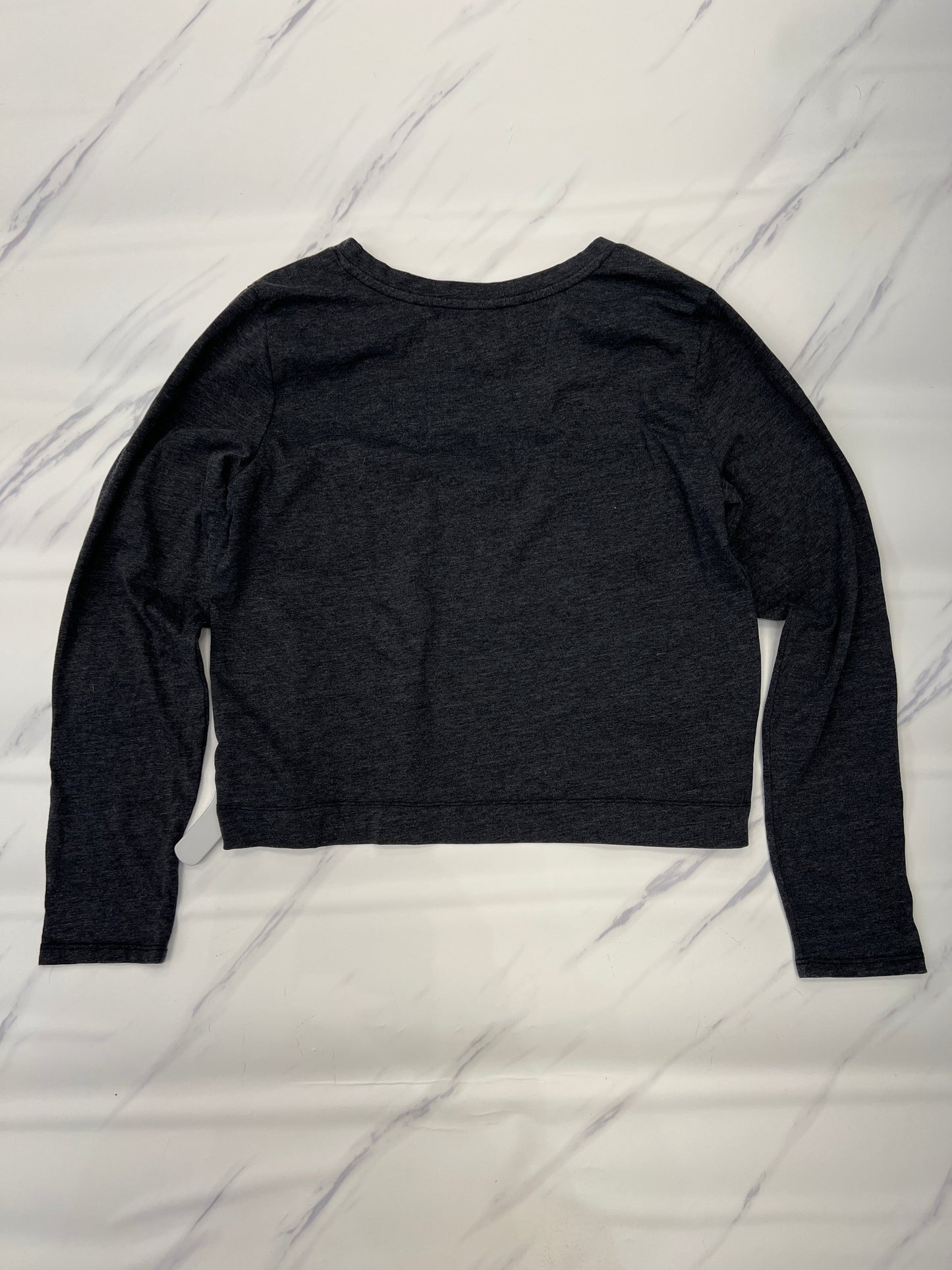 Athletic Top Long Sleeve Crewneck By Z Supply In Grey, Size: L