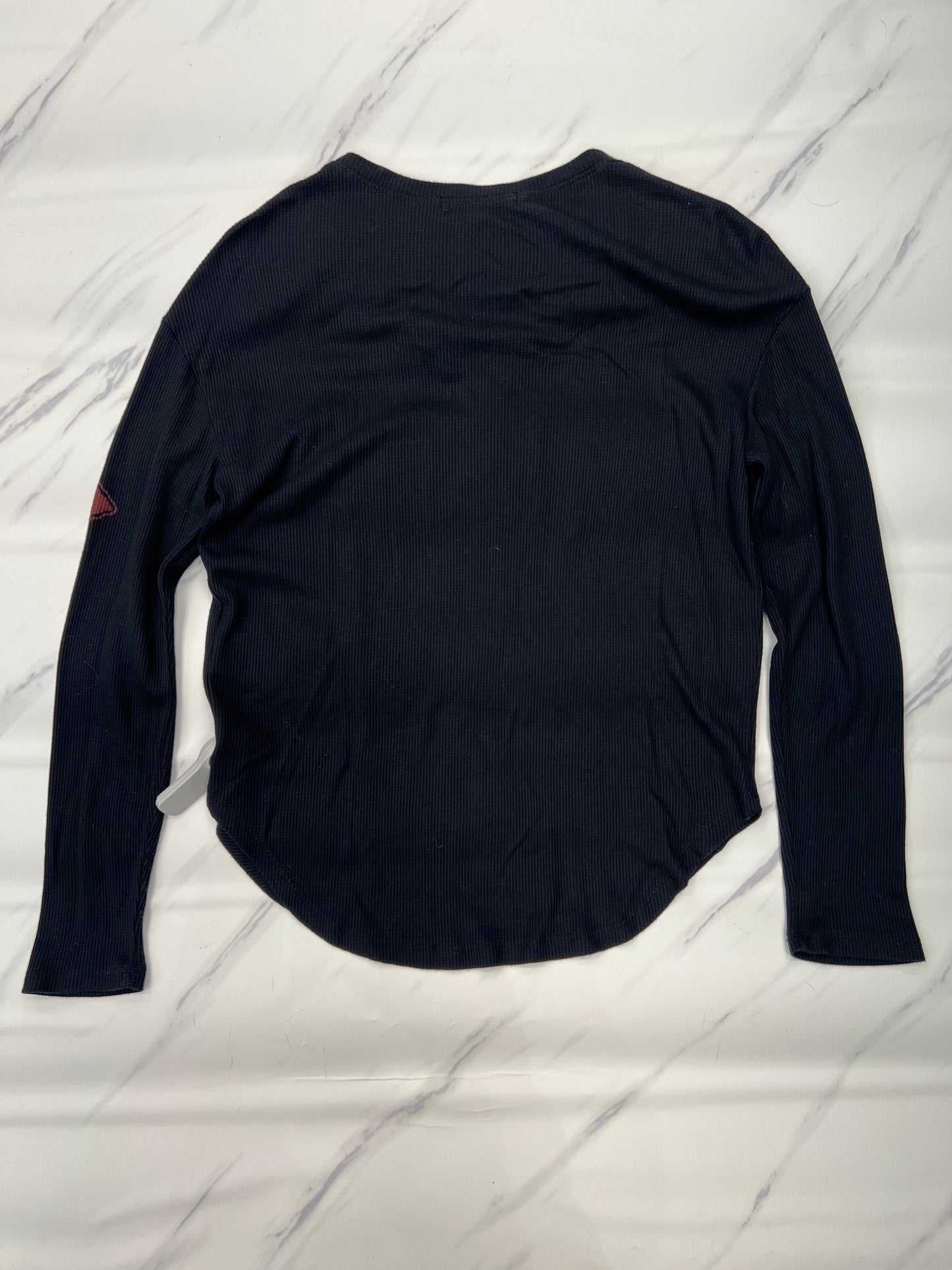 Athletic Top Long Sleeve Crewneck By Junk Food In Black, Size: S