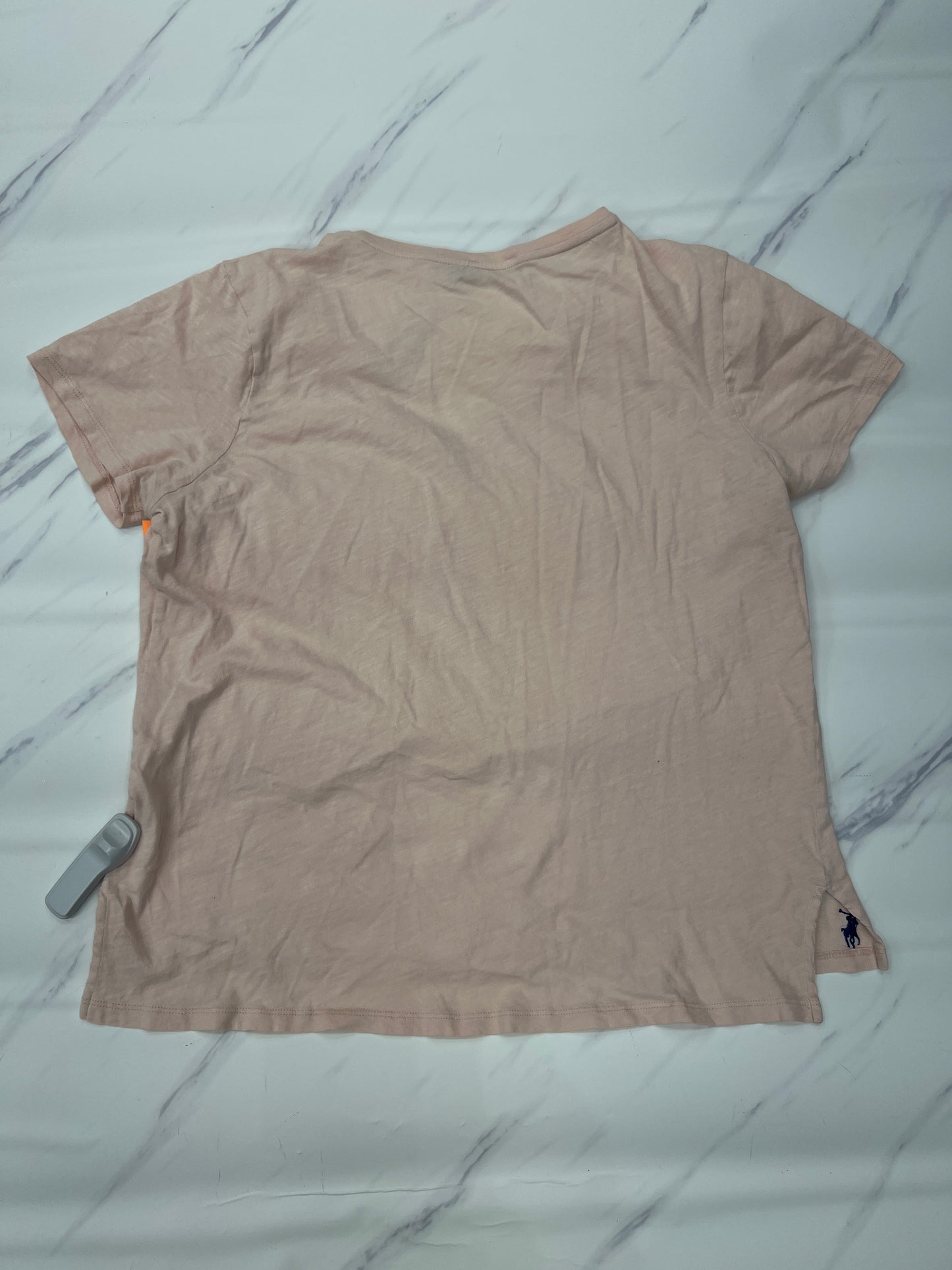 Top Short Sleeve By Polo Ralph Lauren In Peach, Size: Xl