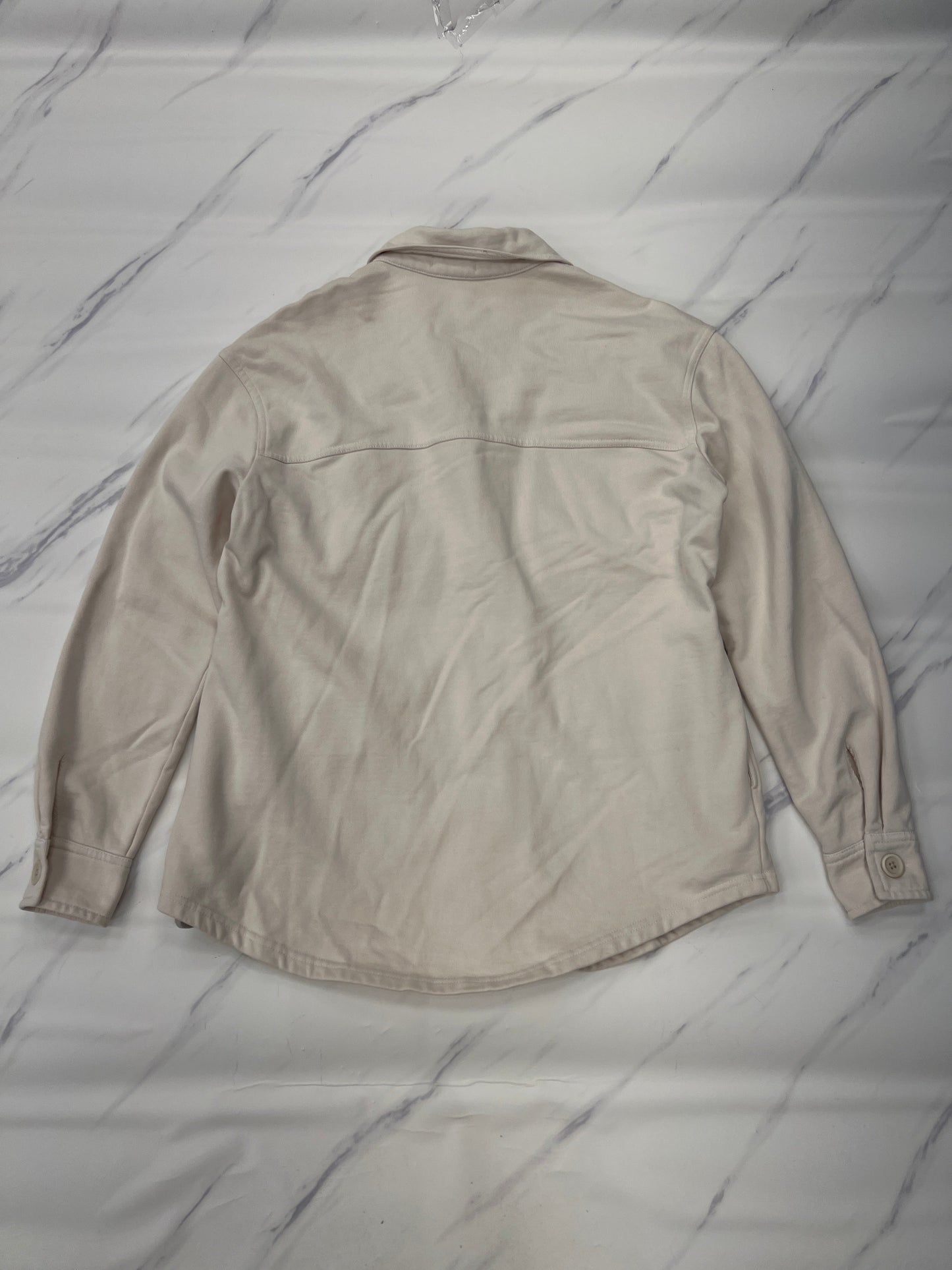 Jacket Shirt By Good American In Beige, Size: 0