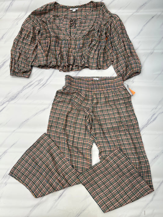 Pants Set 2pc By Clothes Mentor In Plaid Pattern, Size: Xl