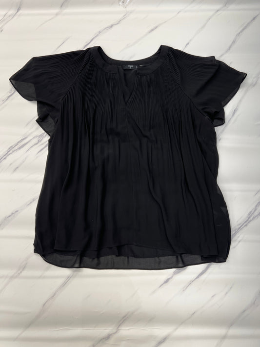 Top Short Sleeve By T Tahari In Black, Size: 3x