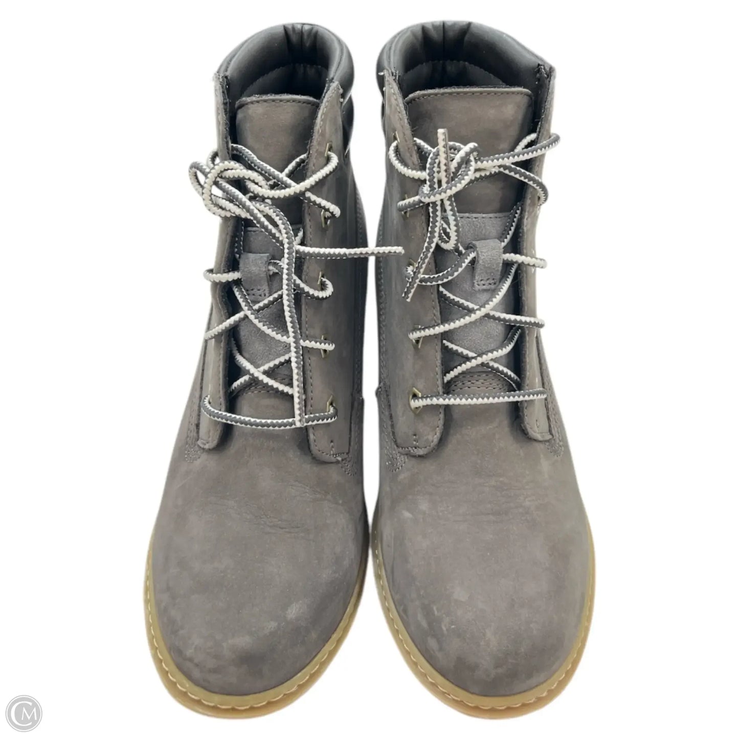 Boots Ankle Heels By Timberland In Grey, Size: 6.5