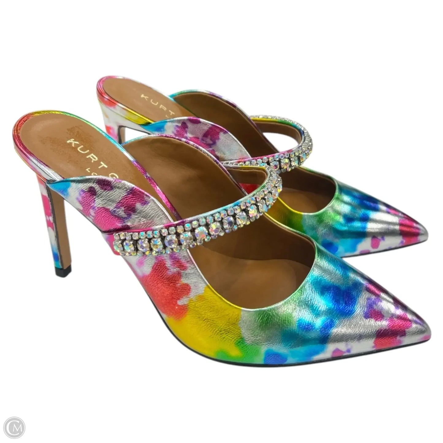 Shoes Heels Stiletto By Kurt Geiger London In Rainbow Print, Size: 7