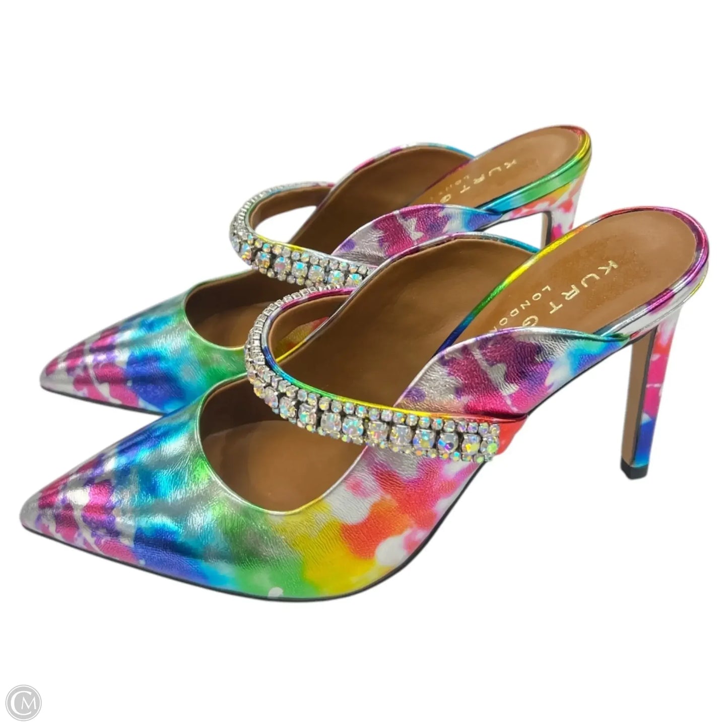 Shoes Heels Stiletto By Kurt Geiger London In Rainbow Print, Size: 7