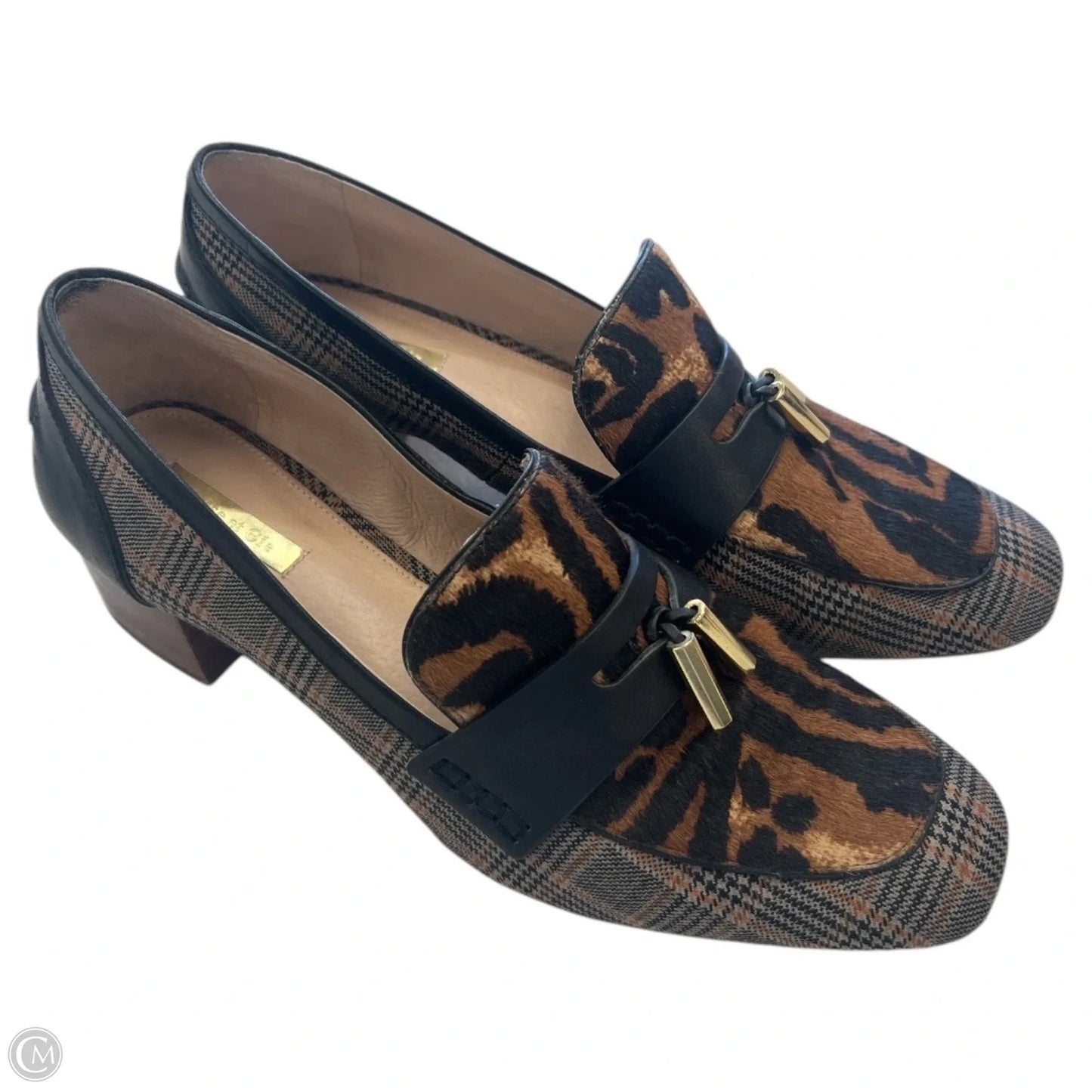 Shoes Heels Block By Louise Et Cie In Plaid Pattern, Size: 11