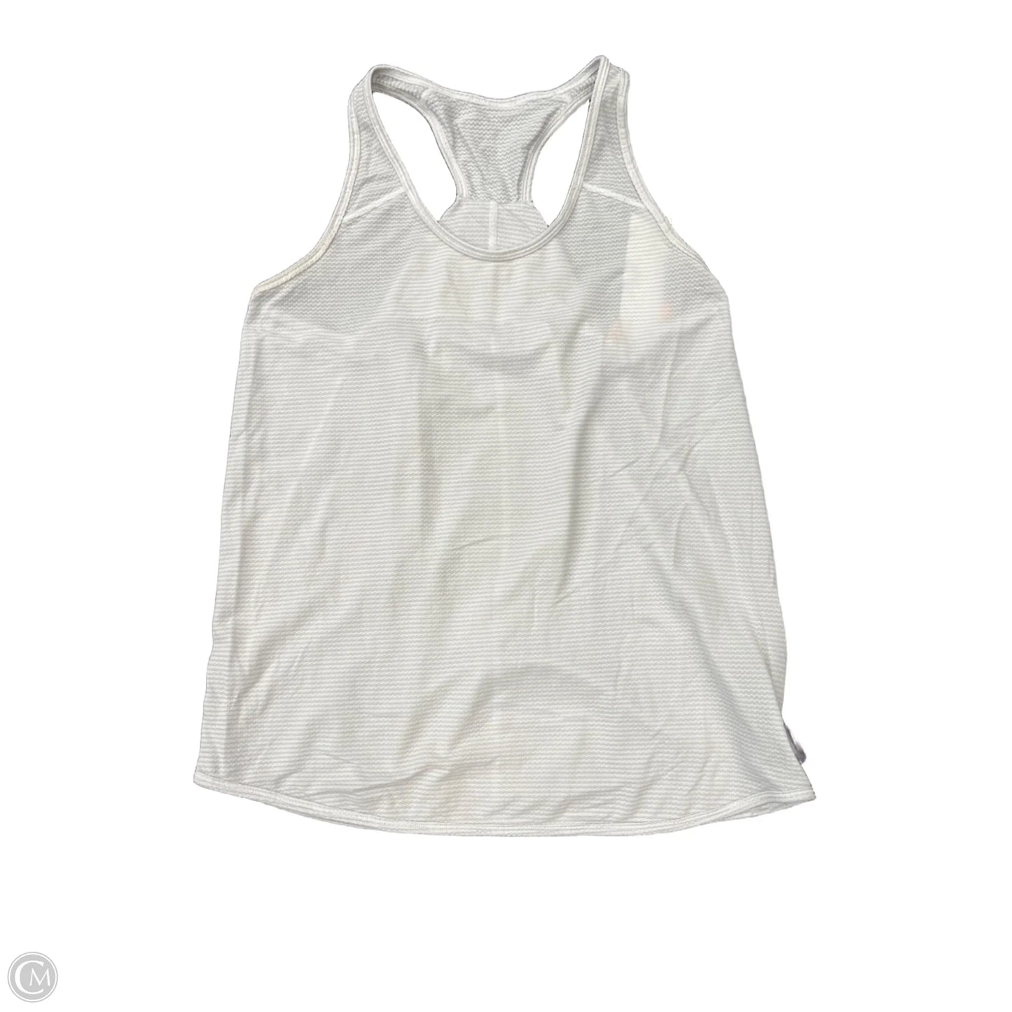 Athletic Tank Top By Lululemon In White, Size: 6