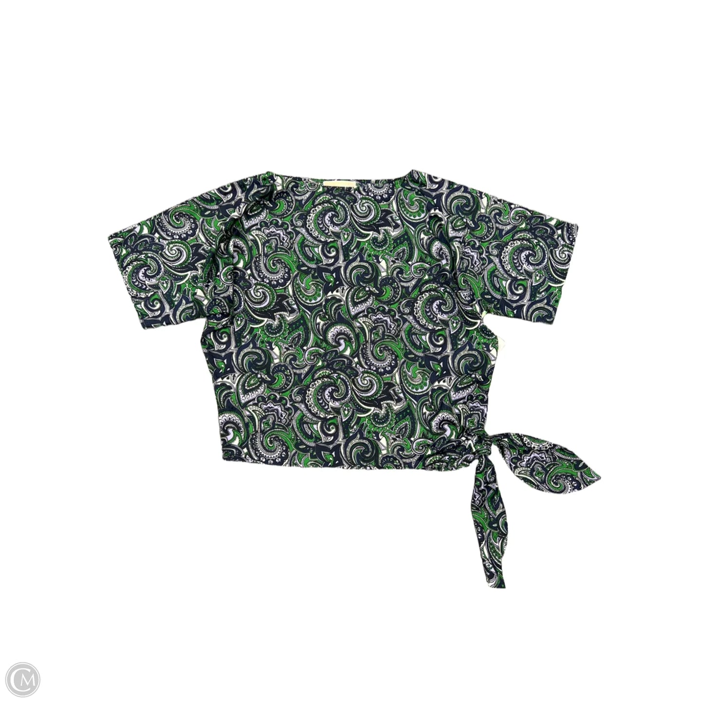 Top Short Sleeve By Michael By Michael Kors In Paisley Print, Size: Xs