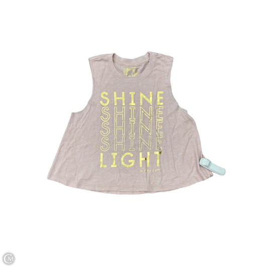 Top Sleeveless By Spiritual Gangster In Pink, Size: S