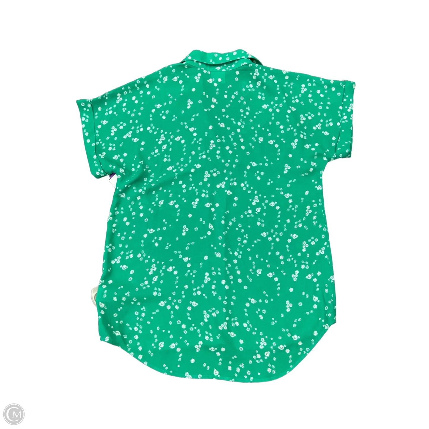 Top Short Sleeve By Cabi In Green, Size: Xxs