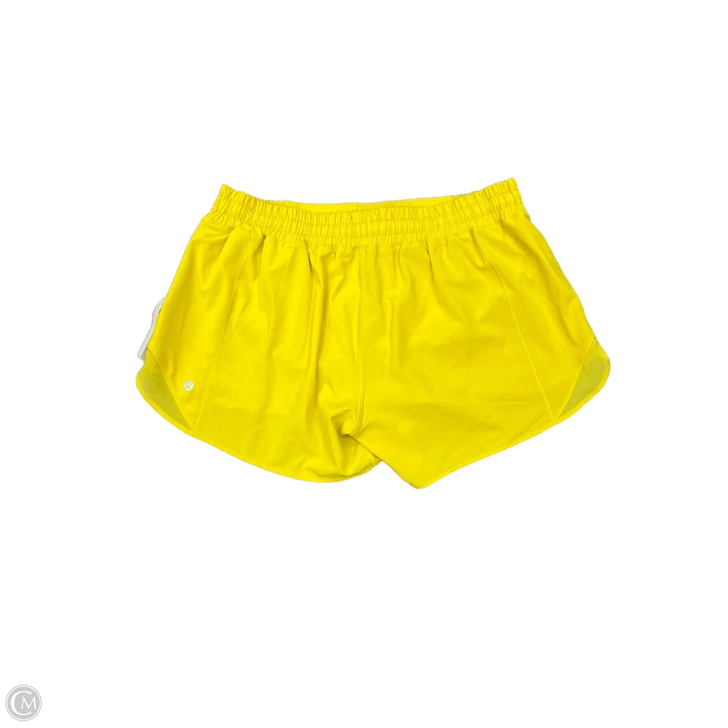 Athletic Shorts By Lululemon In Yellow, Size: 12