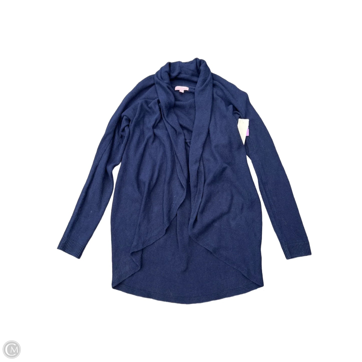 Sweater Cardigan Designer By Lilly Pulitzer In Blue, Size: L