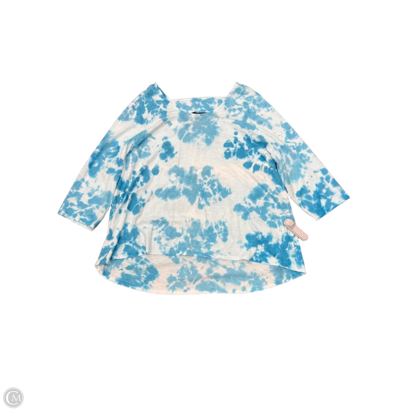 Top 3/4 Sleeve By Soft Surroundings In Blue, Size: 1x