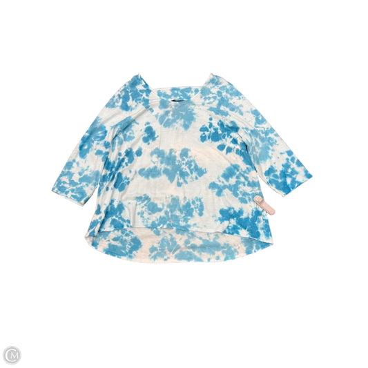 Top 3/4 Sleeve By Soft Surroundings In Blue, Size: 1x