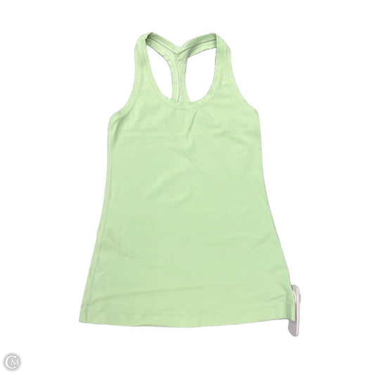 Athletic Tank Top By Lululemon In Green, Size: 8
