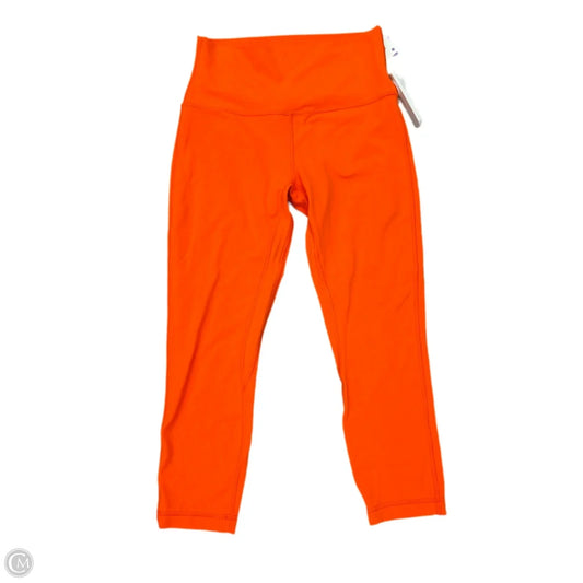 Athletic Leggings By Lululemon In Orange, Size: 8