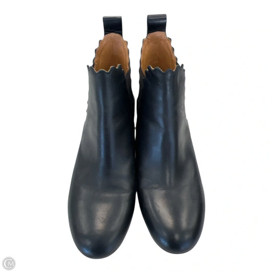 Boots Luxury Designer By Chloe In Black, Size: 6