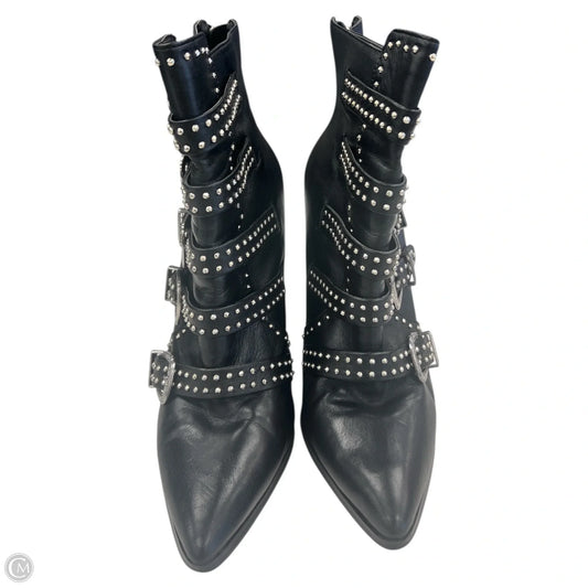 Boots Ankle Heels By Steve Madden In Black, Size: 10