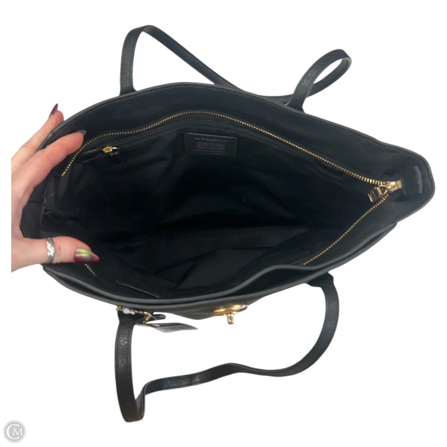 Tote Designer By Coach, Size: Medium