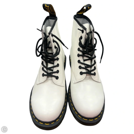 Boots Combat By Dr Martens In White, Size: 8