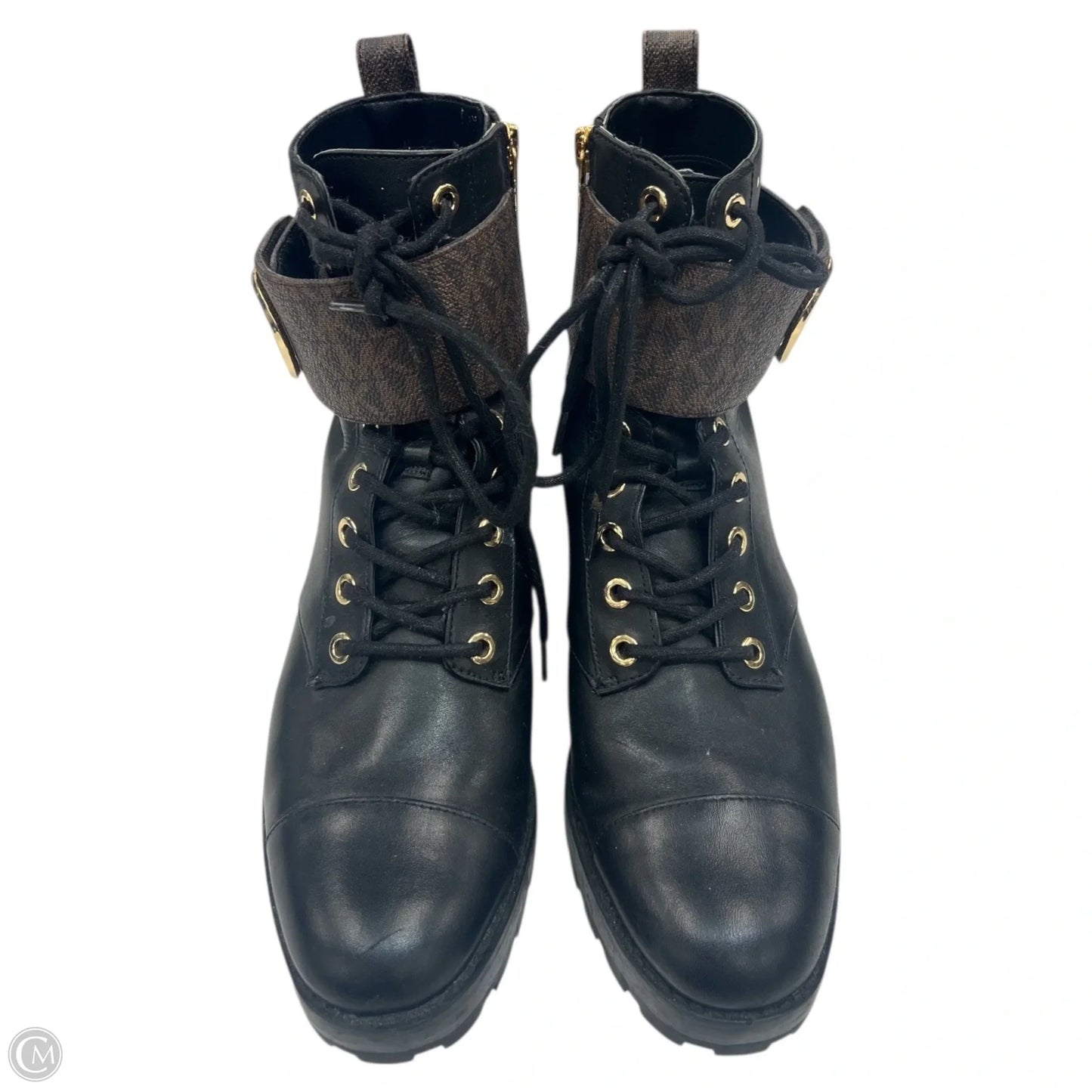 Boots Combat By Michael By Michael Kors In Black & Brown, Size: 7