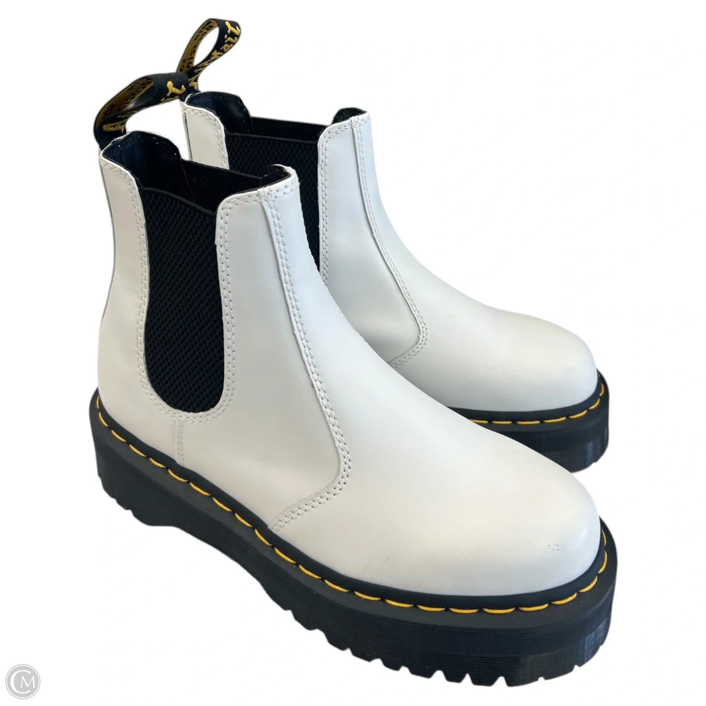 Boots Combat By Dr Martens In White, Size: 9
