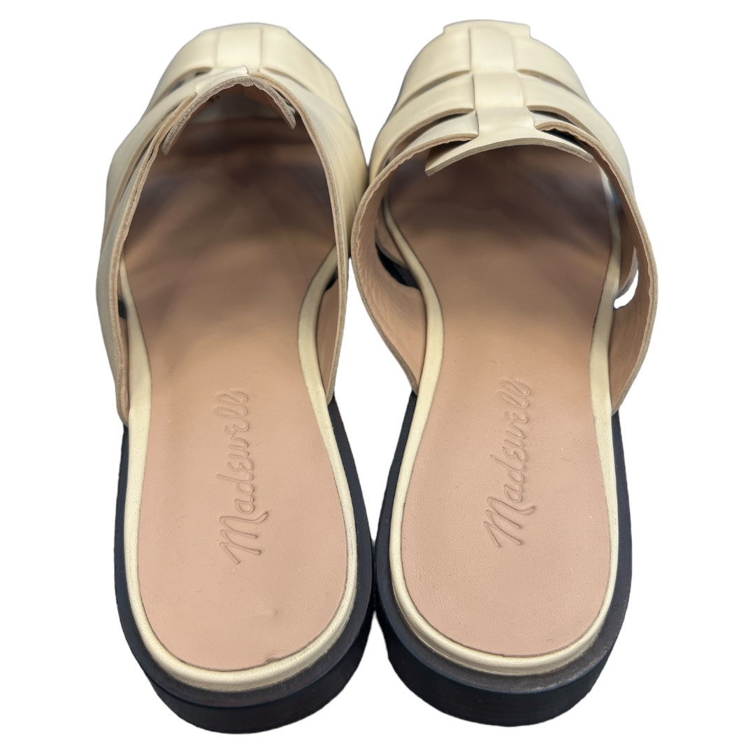 Beige Sandals Flats Madewell, Size 8