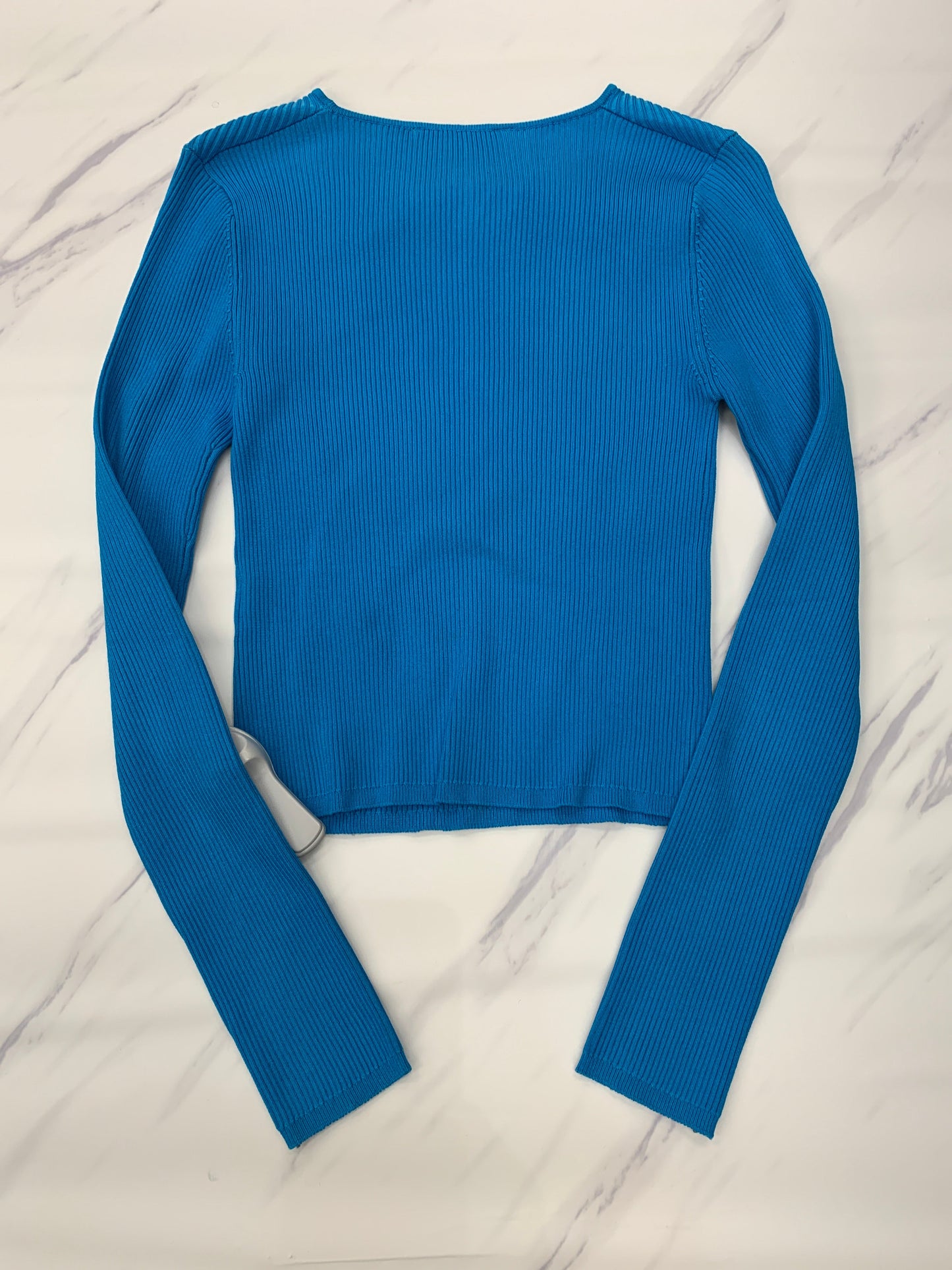 Blue Top Long Sleeve Zara, Size M