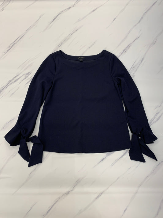 Top Long Sleeve By Ann Taylor In Navy, Size: Xs