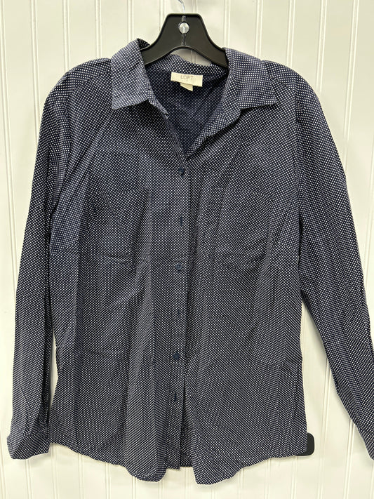 Top Ls By Loft In Navy, Size:L