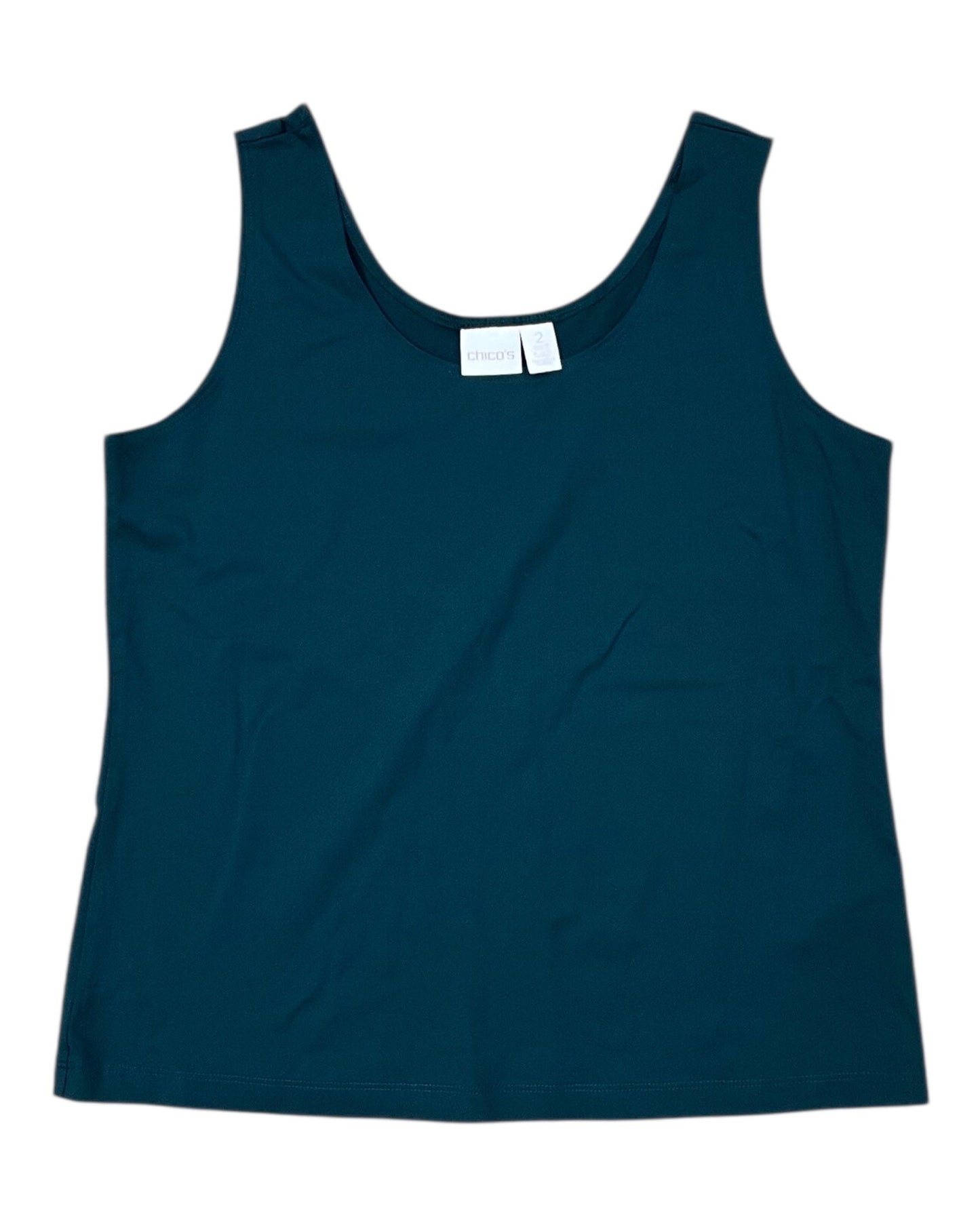 Tank Top By Chicos In Green, Size:L