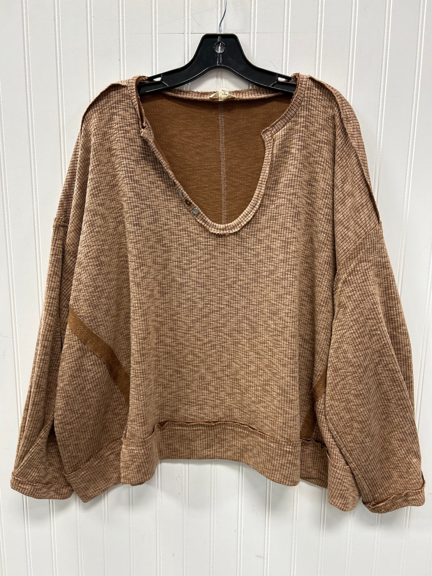 Top Ls By Pol In Brown, Size:L