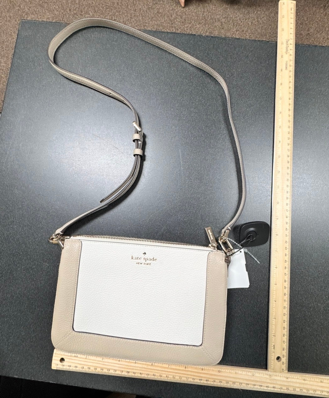 Handbag Designer By Kate Spade In Cream, Size:Small