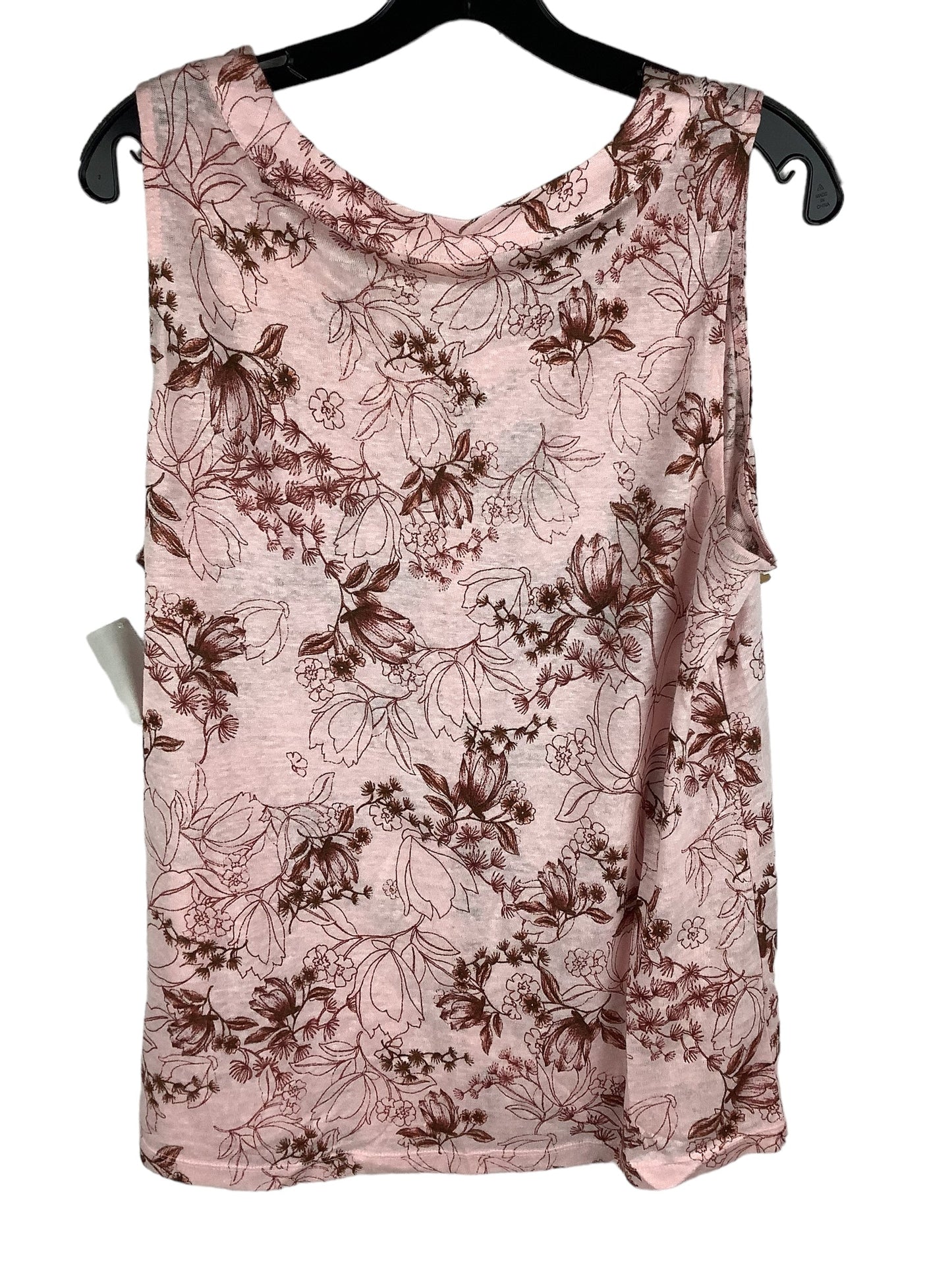 Pink Top Sleeveless Lucy And Laurel, Size L