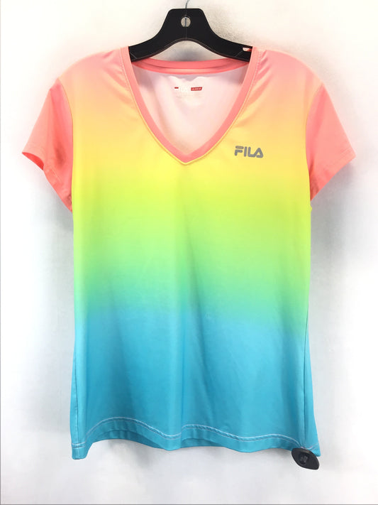 Athletic Top Short Sleeve By Fila  Size: L
