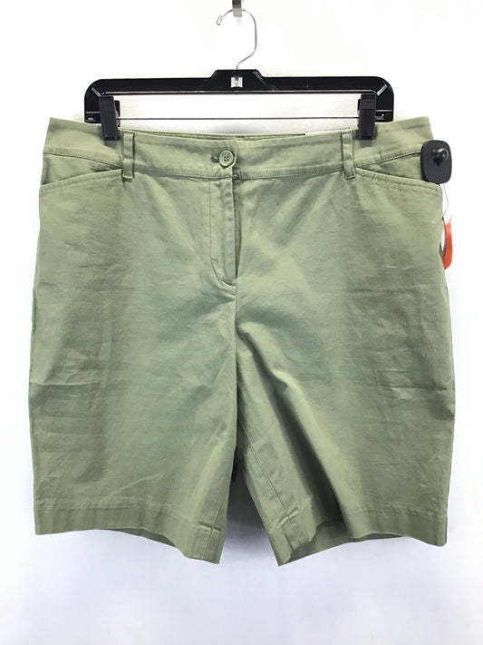Green Shorts Talbots, Size 14