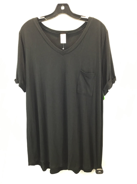 Top Short Sleeve Basic By Heimish Usa In Black, Size: 2x