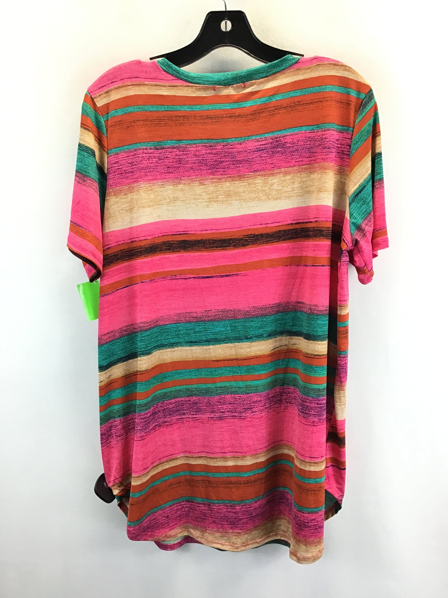 Multi-colored Top Short Sleeve Heimish Usa, Size 2x