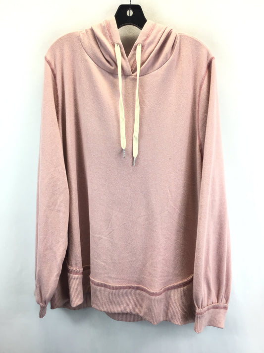 Sweatshirt Hoodie By White Birch In Pink, Size: 2x