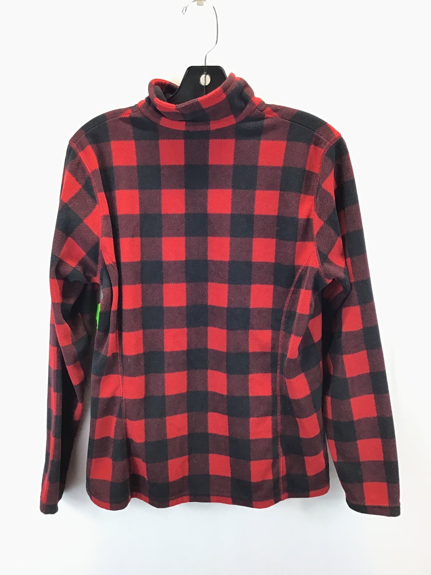 Top Long Sleeve By Eddie Bauer In Black & Red, Size: M