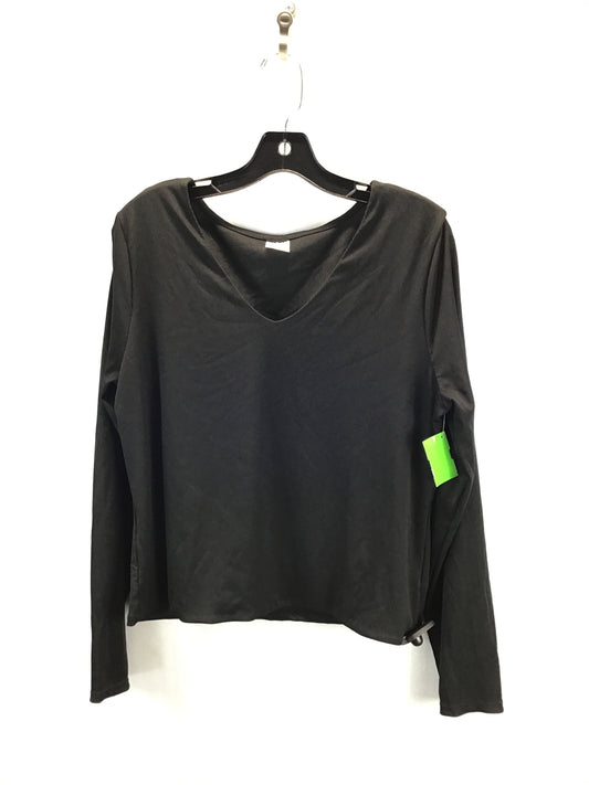 Top Long Sleeve By No Boundaries In Black, Size: 2x