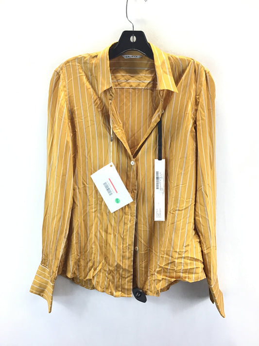 Top Long Sleeve By Cmc In Yellow, Size: 44