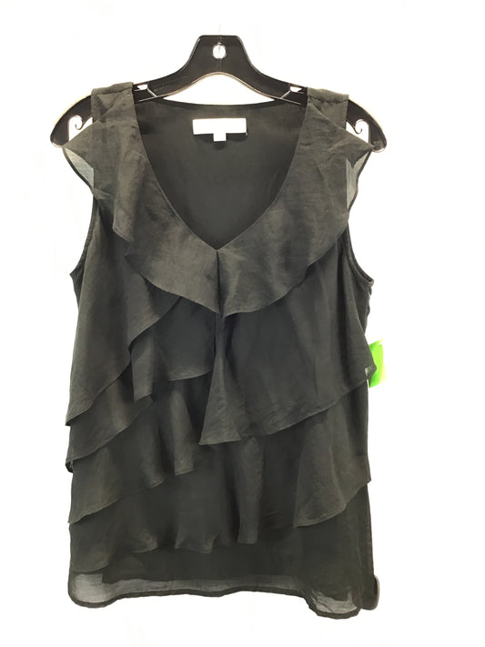 Top Sleeveless By Loft In Black, Size: M